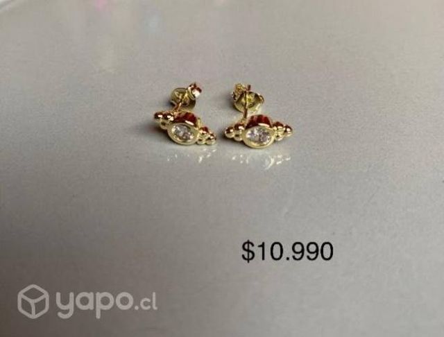 Aros bañados en oro