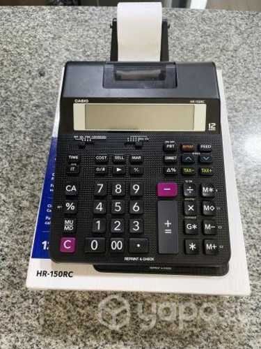Calculadora Casio con rollo de papel