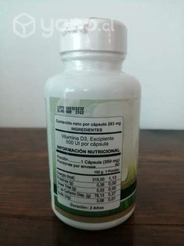 Vitamina D3 60 capsulas