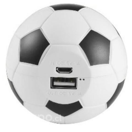 Batería Emergencia Power Bank Pelota Fútbol 2600Ma