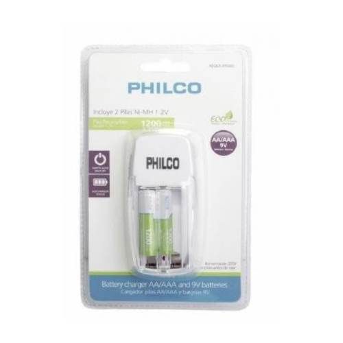 Cargador de Pilas AAA/AA + Pilas Triple A Philco