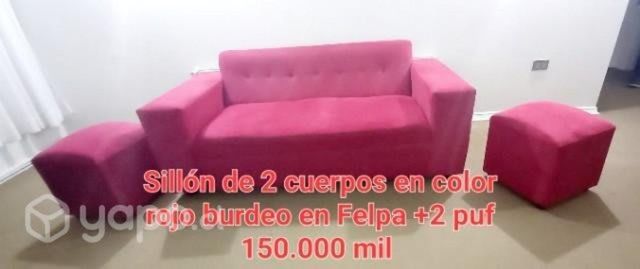 Sillon 2 cuerpos +2 puff