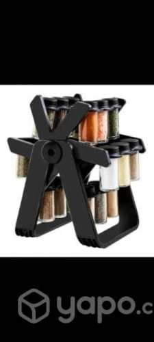 Especiero Rotativo 18 Frascos Gira 360° Practico*