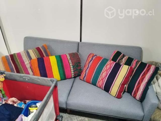 Grandes almohadas de lana hechas a mano