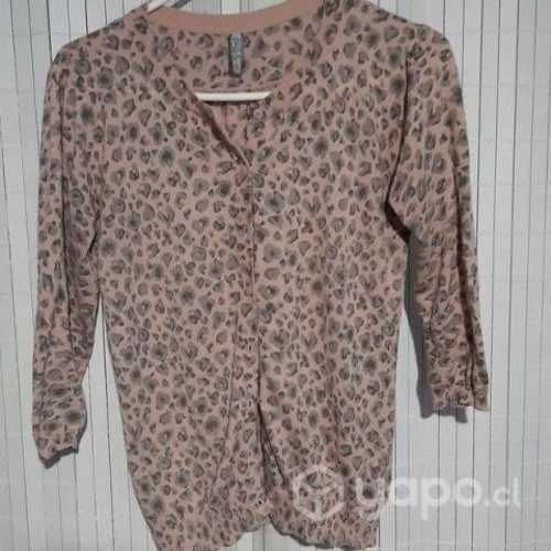 Chaleco 3/4 Aleopardado Opposite Talla M Usado