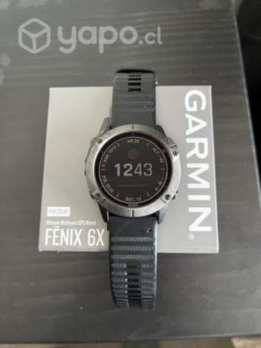 Garmin fenix 6X Pro Solar Titanium Carbón Gray