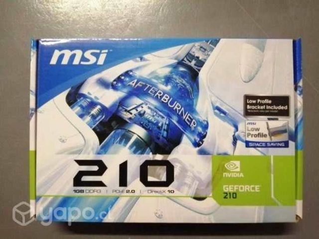 MSI Geforce 210 1024 MB DDR3 PCI-Express 2.0 Tarje