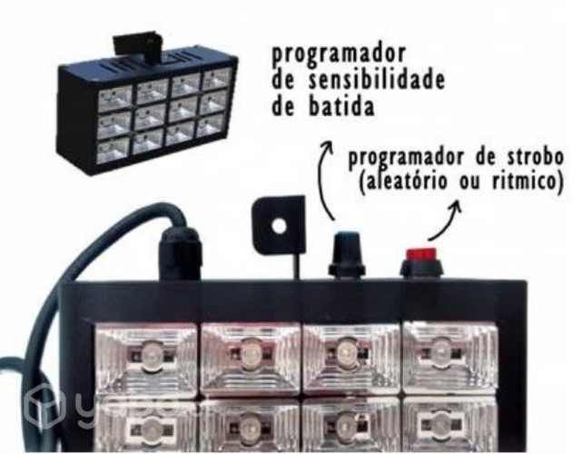 Stroboscopica Led Room 12 led RGb Audioritmico