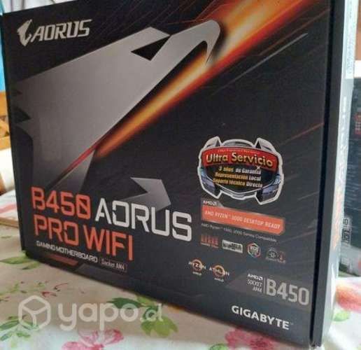 Placa madre marca Auorus modelo b450 pro wifi