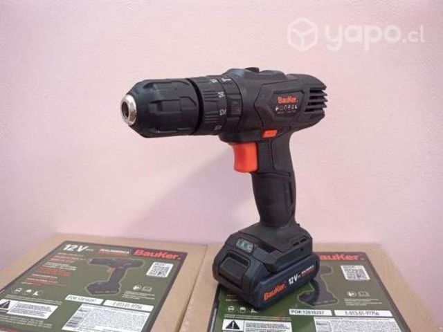 Taladro Inalámbrico 12v Bauker Percutor
