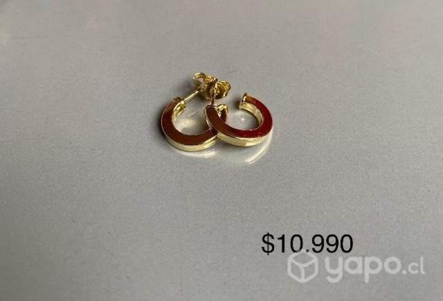 Aros bañados en oro