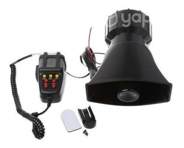 Bocina Sirena Policial De Carabinero Y Megáfono