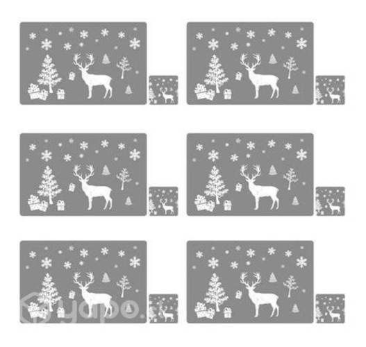Manteles Individuales Y Posavasos Diseño Navidad