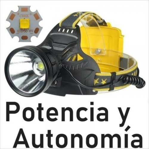 Linterna Frontal 1 Solo Led XHP70, 2000 Lúm