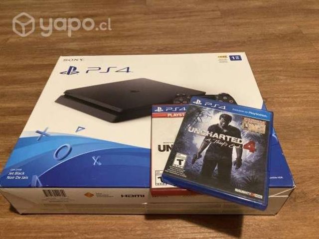 Ps4 slim 1Tb + control + 2 juegos uncharted