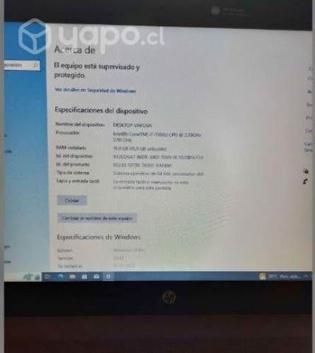 Notebook hp i7