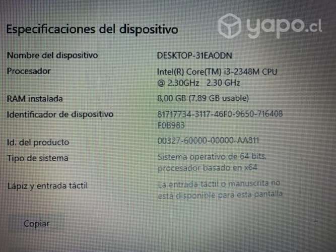 Notebook Packardbell