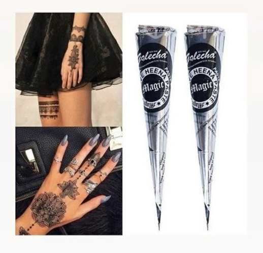 Henna negra para tatuajes temporales