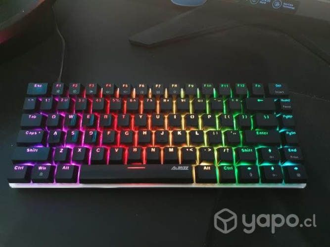 Teclado 60% mecanico switches black