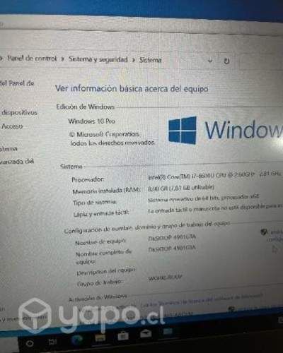 Computador lenovo impecable pantalla full HD