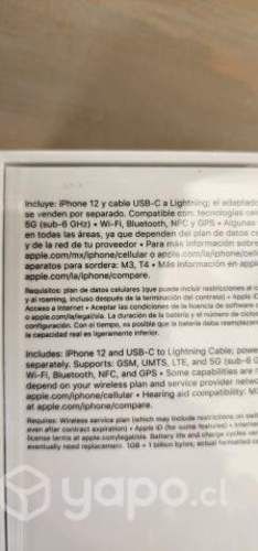 IPhone 12, Black, 64 GB, Sellado