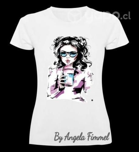 Polera estampada mujer moda cod 04