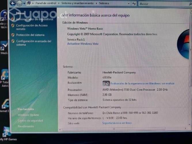 Computador hp pavilion smile