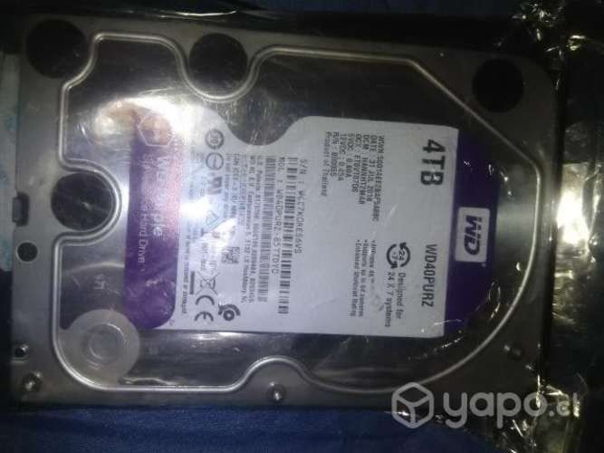 Disco duro wd 4tb nuevo para vigilancia