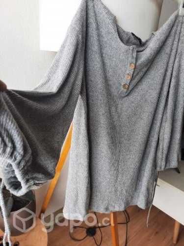 Vestido gris de lana