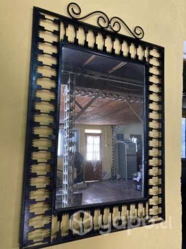 Espejo fierro forjado