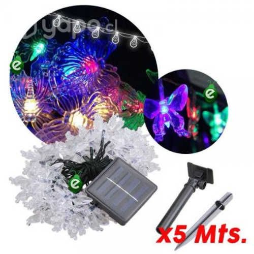 Guirnaldas Solar de Mariposas Multicolor 30 LED 5m
