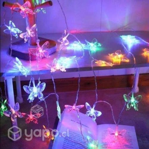 Guirnaldas Solar de Mariposas Multicolor 30 LED 5m
