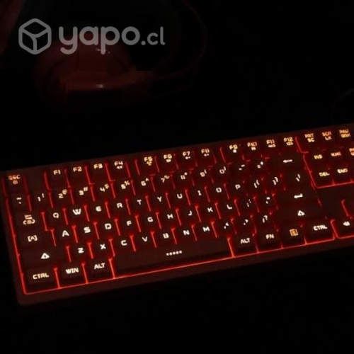 Teclado rosado de membrana para Pc