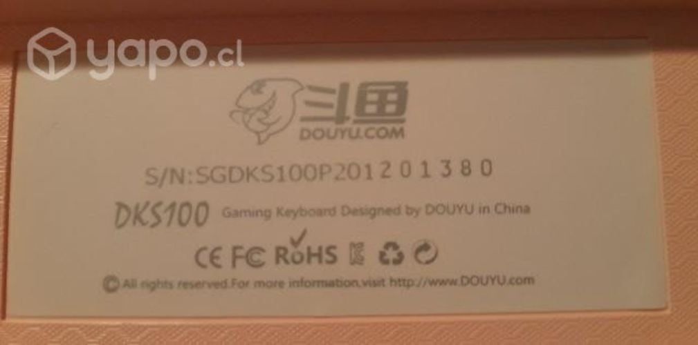 Teclado rosado de membrana para Pc