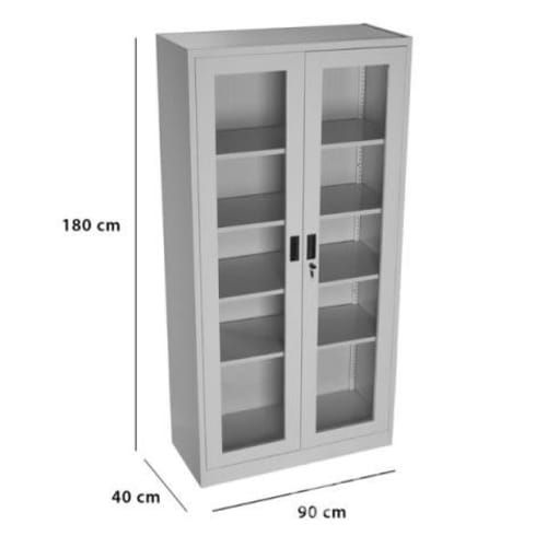 Vitrina Doble Puerta de Vidrio
