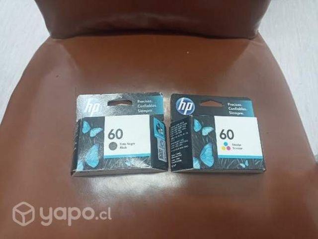 Tintas impresora HP 60 negra y a color