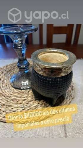 Mate imperial Labrado más Yerbera de cuero