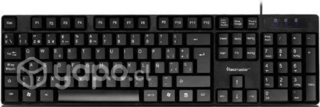 Teclado alambrico tecmaster cableado standar tm-10