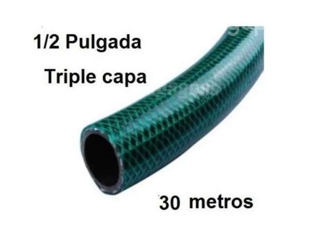 30 Mt Manguera De Jardin 1/2 Pulgada Reforzada