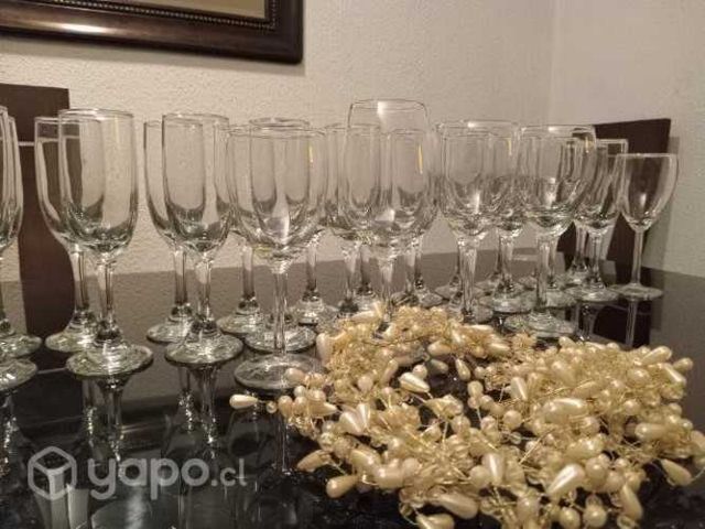 Copas de vino y champagne