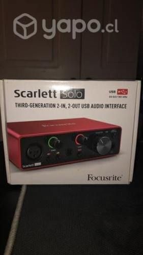 Scarlett Usb 3era generación, 2-IN, 2-OUT Usb audi