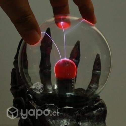Lampara Plasma Tesla Garra Mano Rayos Decorativa