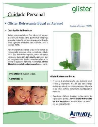 Refrescante bucal en spray glister
