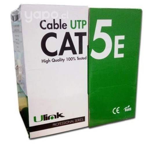 Cable utp cat5e, 24 awg, cca, 305 mts