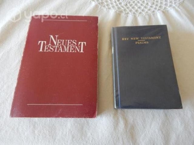 Nuevos Testamentos, (2) Ingles y Aleman