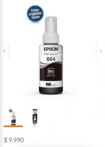 Tintas impresora epson ecotank