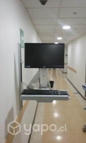 Soporte a muro para teclado y monitor PERMUTO por