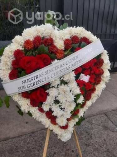 Corona de flores para funeral condolencias