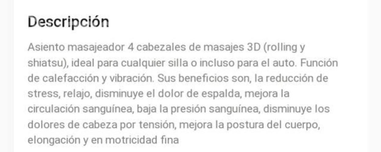 Asiento masajeador divano