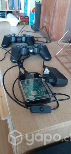 Case Raspberry Pi 3B + CONTROLES PS3